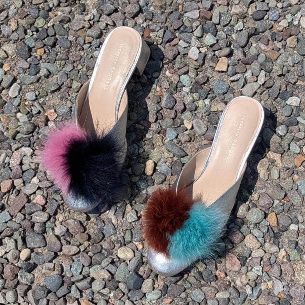 Loeffler Randall Pom Pom Slippers